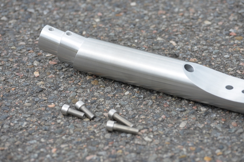 Bobber Bracket, Twin Shock, raw finish